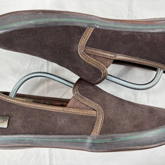 Woolrich Mens Brown Leather Slip On Loafer Shoes - Picture 8 of 14